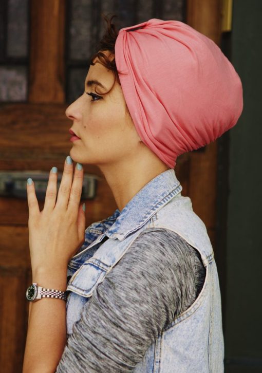 trendy-pop-pink- bambou turban femme