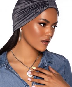 Le Tenesquare Blue Silver, le turban trendy qu'il vous faut !